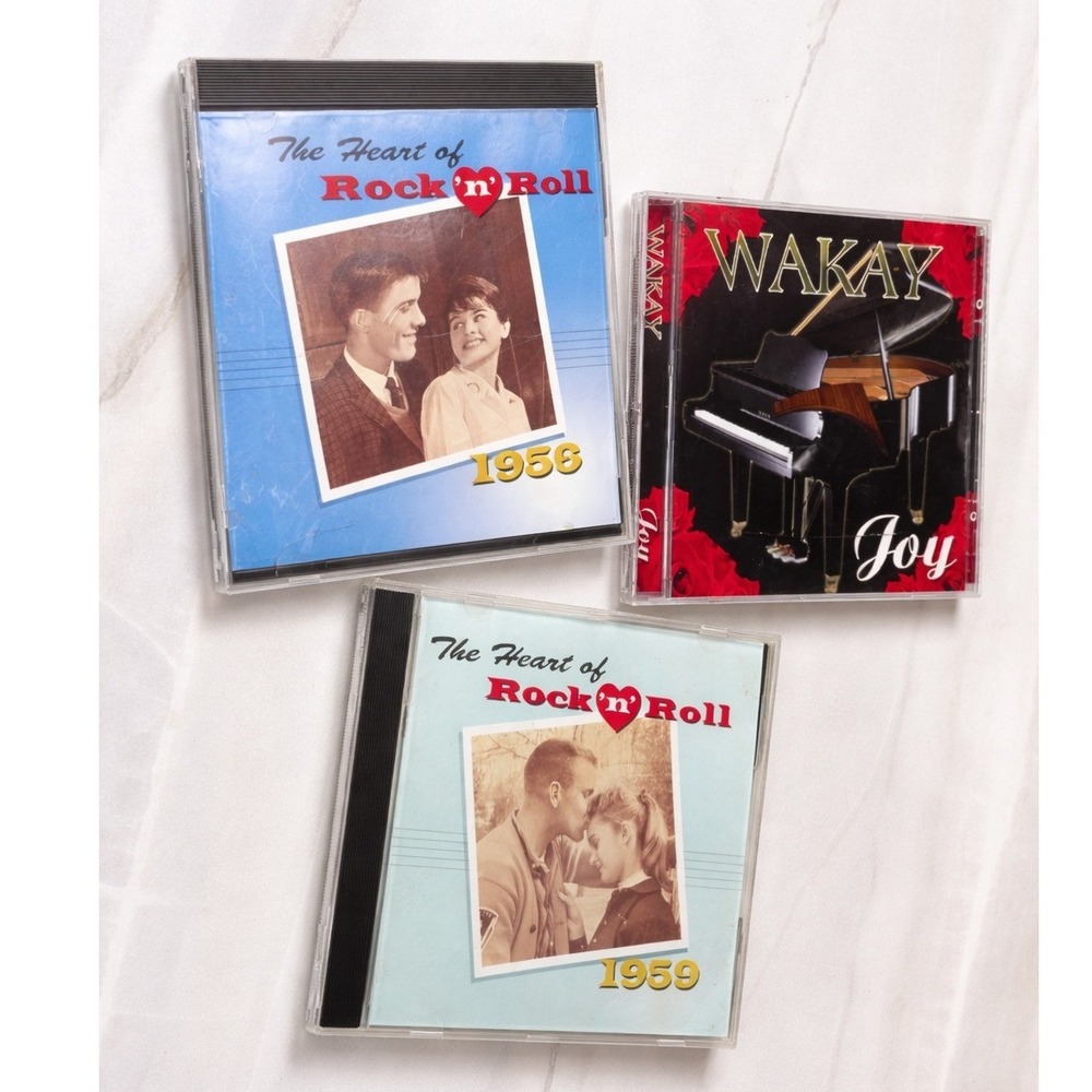 Time Life The Heart of Rock n Roll 1956‎ 1959 & Wakay Joy CD Lot of 3 Hits A2